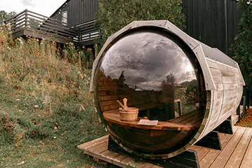 panoramic view sauna in Bowmanville, ON