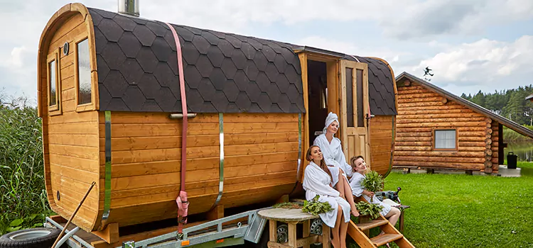 Residential Outdoor Cabin Sauna Construction in Bowmanville, Ontario