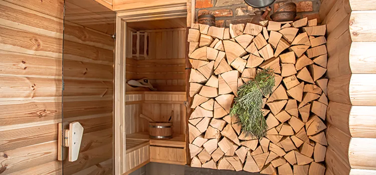 Eucalyptus Wood Sauna Walls Repair And Installation in Bowmanville, ON