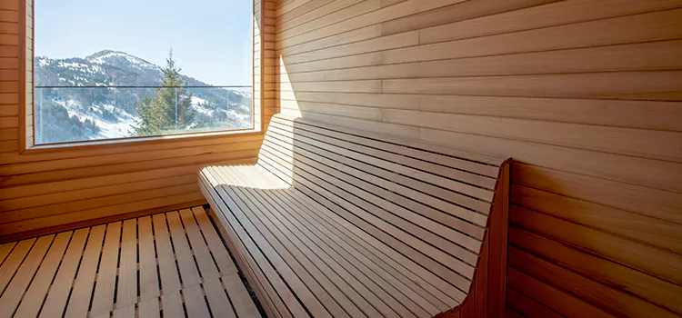 Luxury Pine Wood Sauna Restoration and Refurbishment in Bowmanville, ON